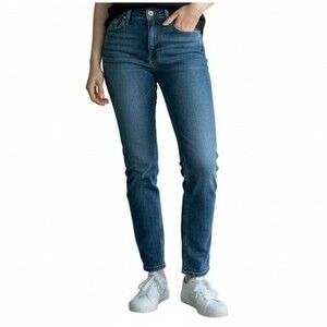 Pilcro Anthropologie Hyphen Boyfriend Jeans Women 25 Blue Factory Distressed